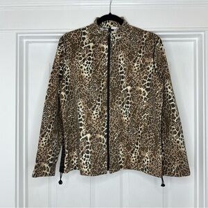 Leopard Print Bomber Jacket for Women